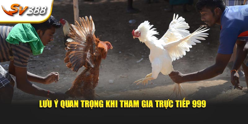 Lưu ý quan trọng khi tham gia trực tiếp 999